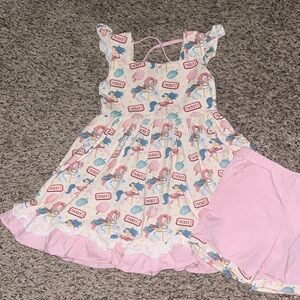 Bella & Omi Clothing Carnival matching tunic set Girls size 6 THE BEST!!